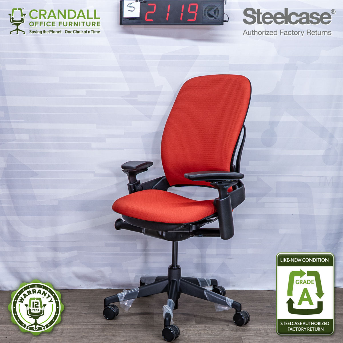 S-2119 - Steelcase V2 Leap - Grade A