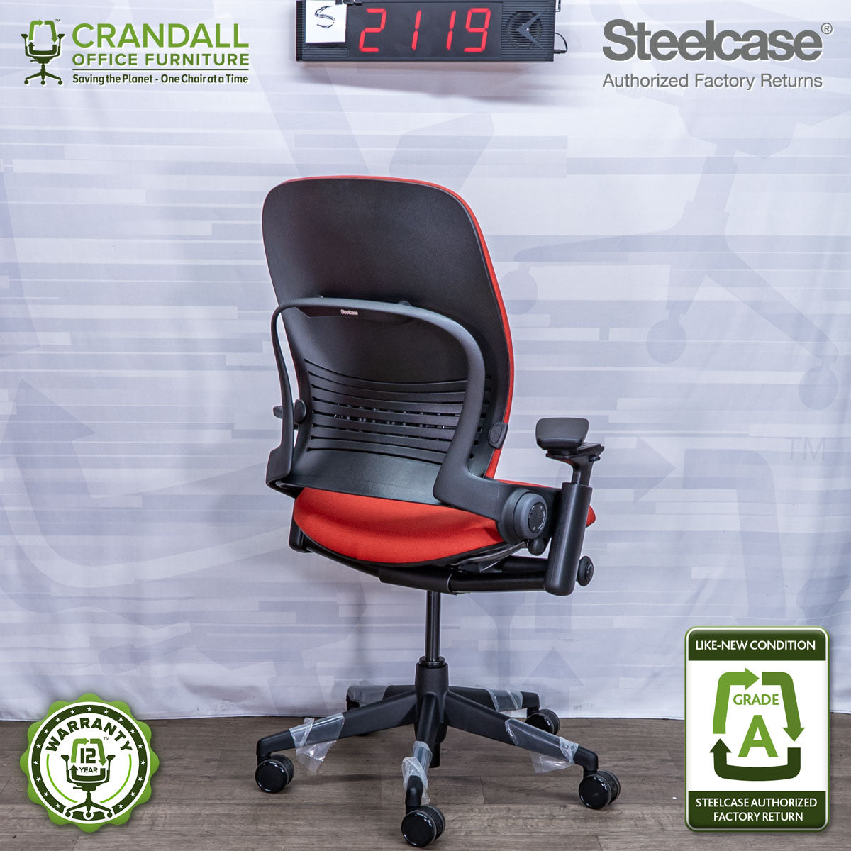 S-2119 - Steelcase V2 Leap - Grade A