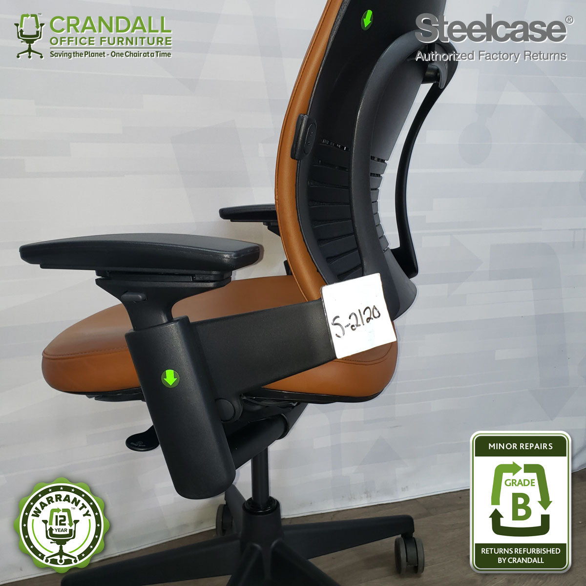 S-2120 - Steelcase V2 Leap - Grade B