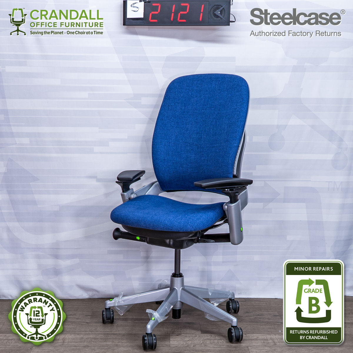 S-2121 - Steelcase V2 Leap - Grade B