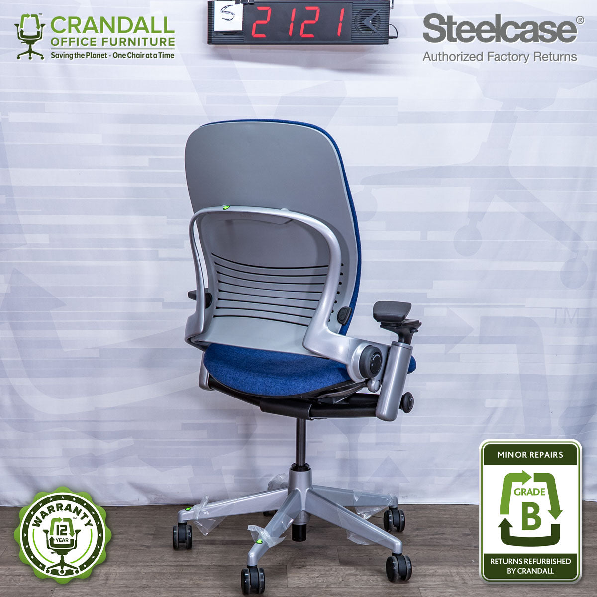 S-2121 - Steelcase V2 Leap - Grade B