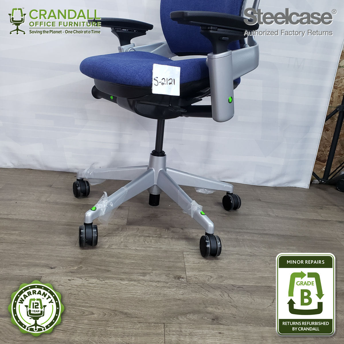 S-2121 - Steelcase V2 Leap - Grade B