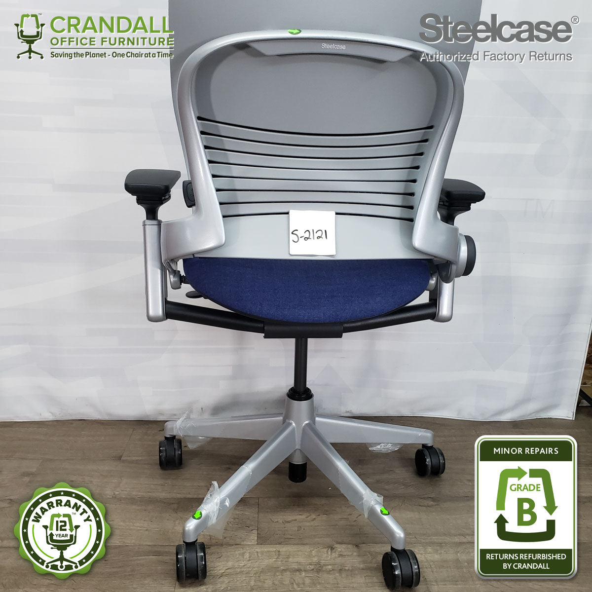S-2121 - Steelcase V2 Leap - Grade B