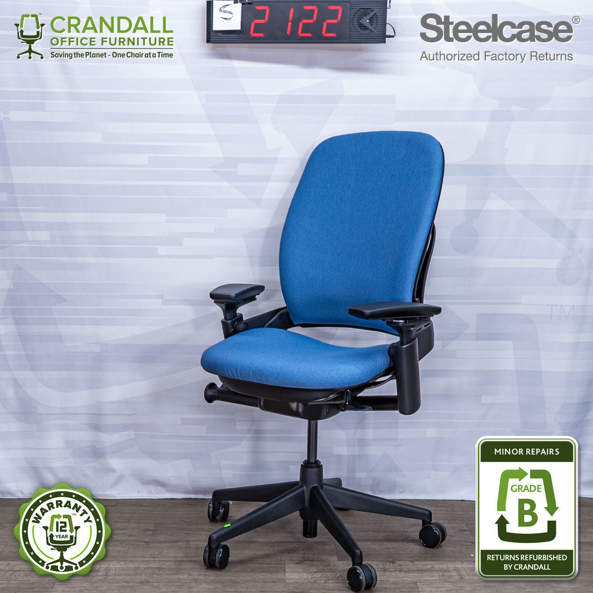 S-2122 - Steelcase V2 Leap - Grade B