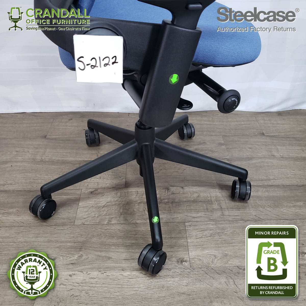 S-2122 - Steelcase V2 Leap - Grade B