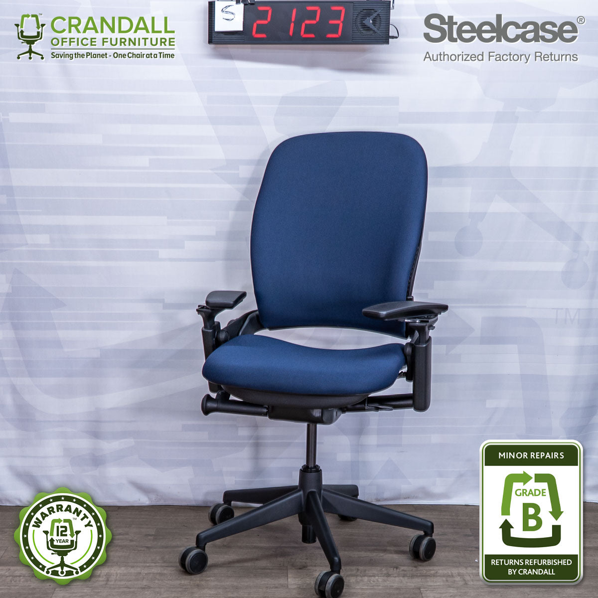 S-2123 - Steelcase V2 Leap - Grade B