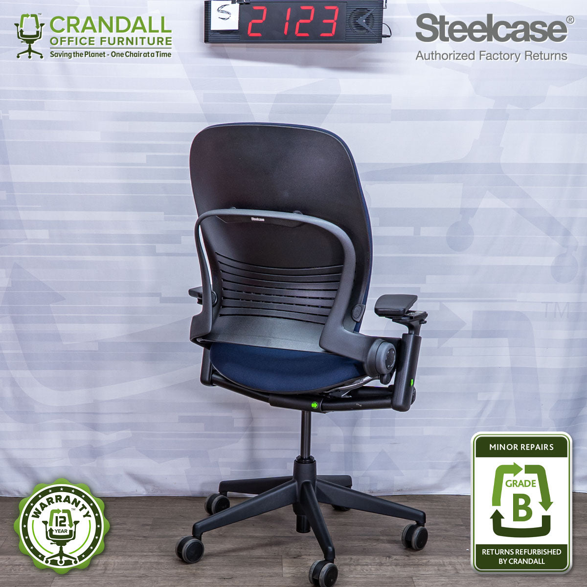 S-2123 - Steelcase V2 Leap - Grade B