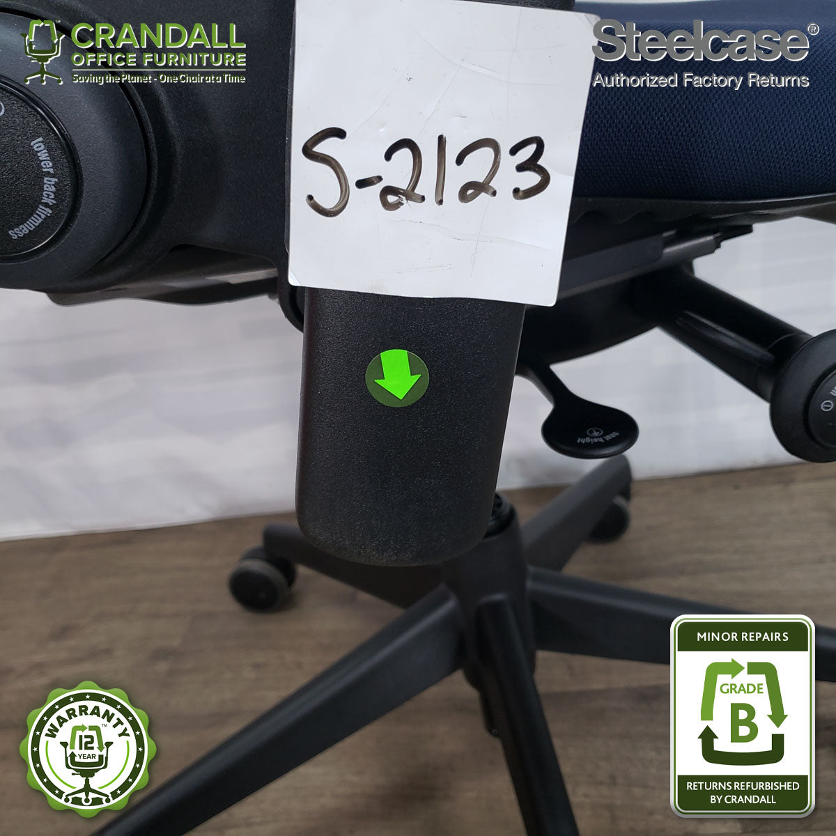 S-2123 - Steelcase V2 Leap - Grade B