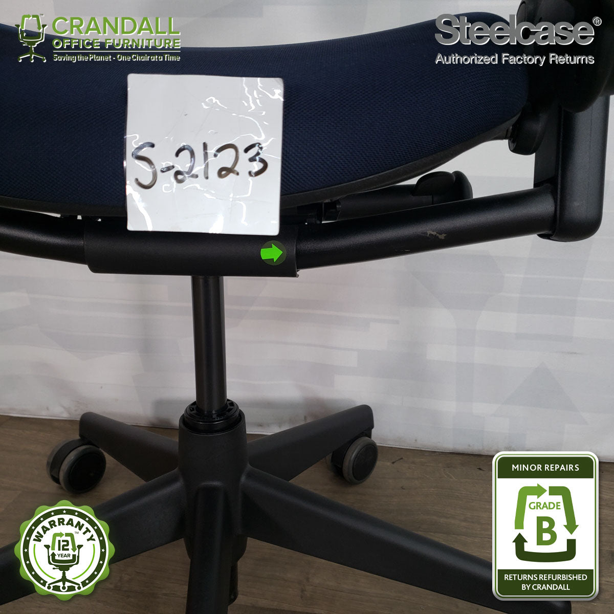 S-2123 - Steelcase V2 Leap - Grade B