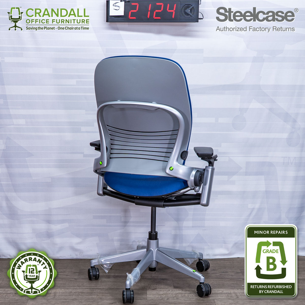 S-2124 - Steelcase V2 Leap - Grade B