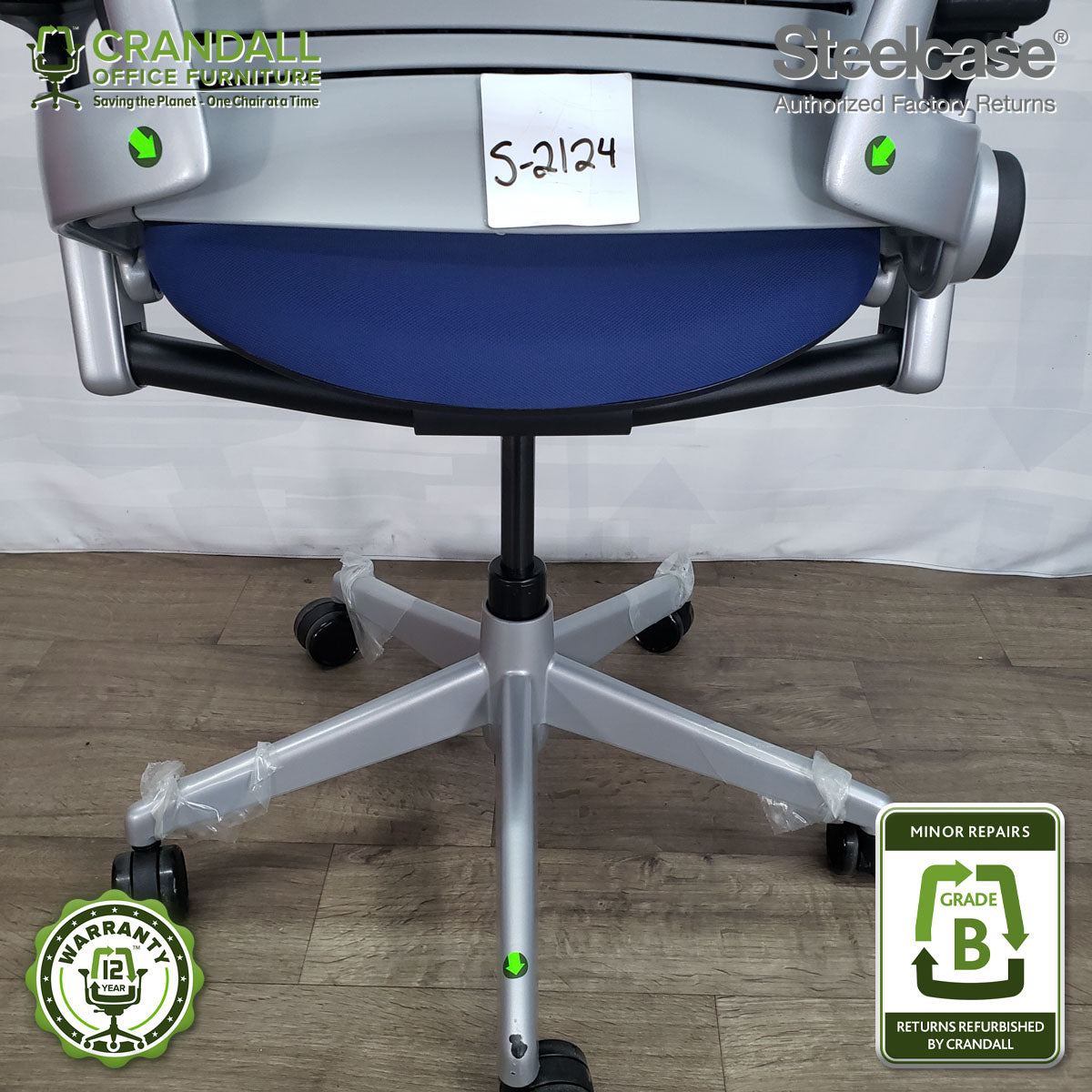 S-2124 - Steelcase V2 Leap - Grade B