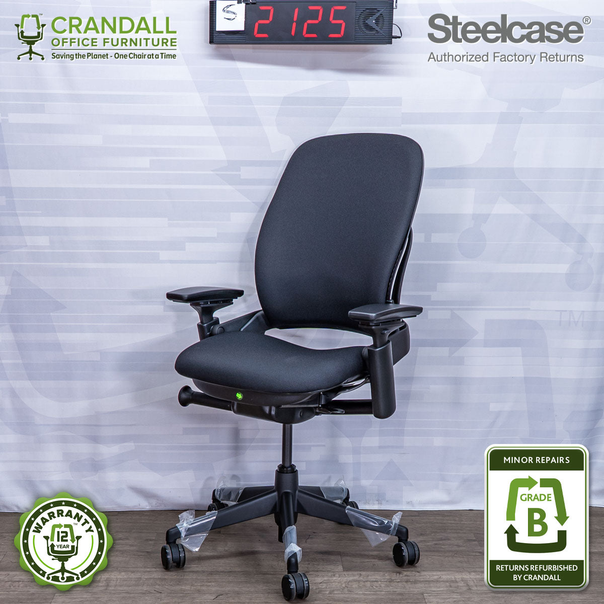 S-2125 - Steelcase V2 Leap - Grade B