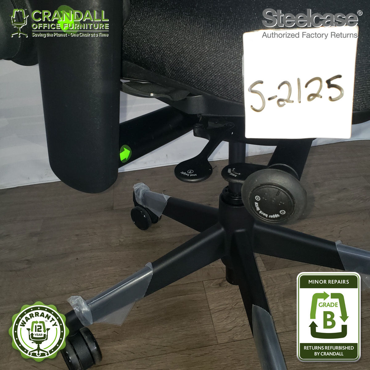 S-2125 - Steelcase V2 Leap - Grade B