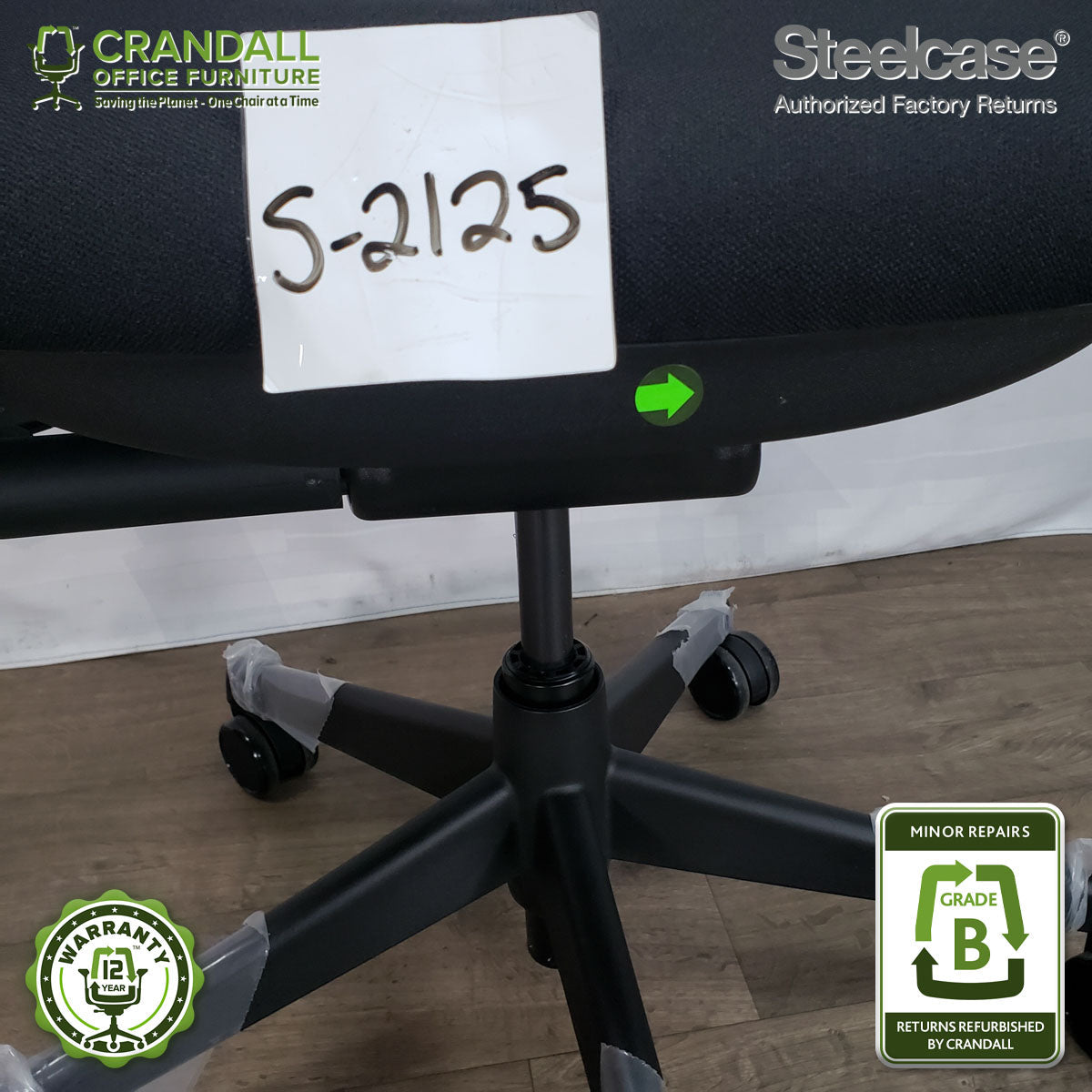 S-2125 - Steelcase V2 Leap - Grade B