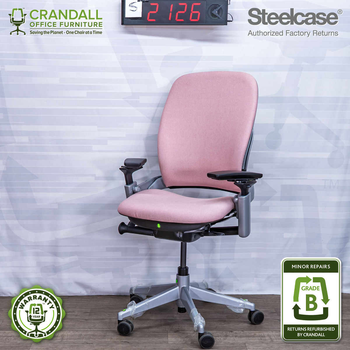 S-2126 - Steelcase V2 Leap - Grade B