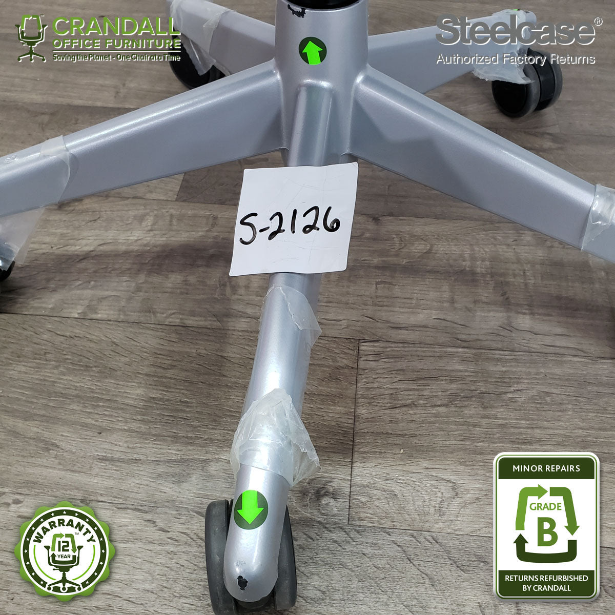 S-2126 - Steelcase V2 Leap - Grade B