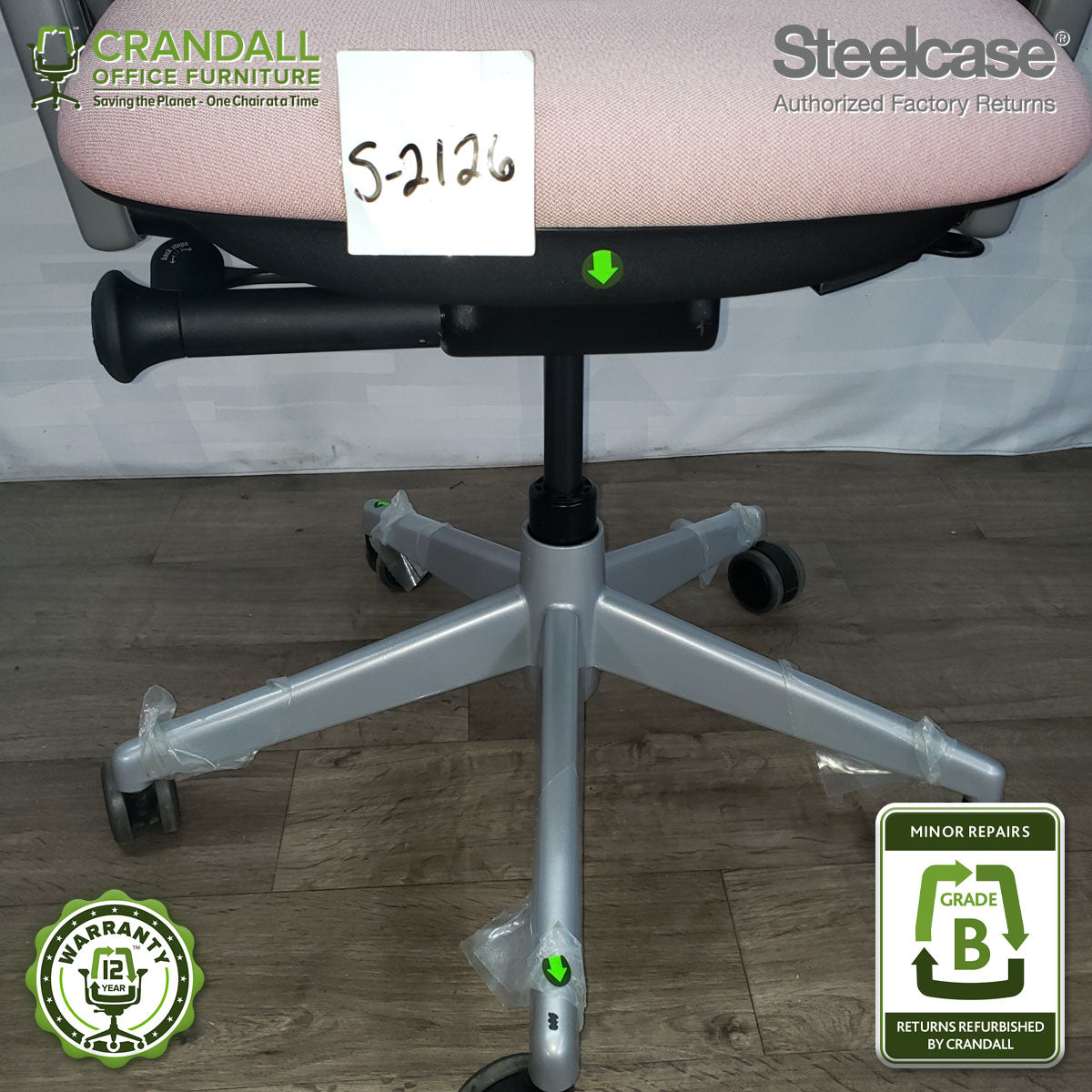 S-2126 - Steelcase V2 Leap - Grade B