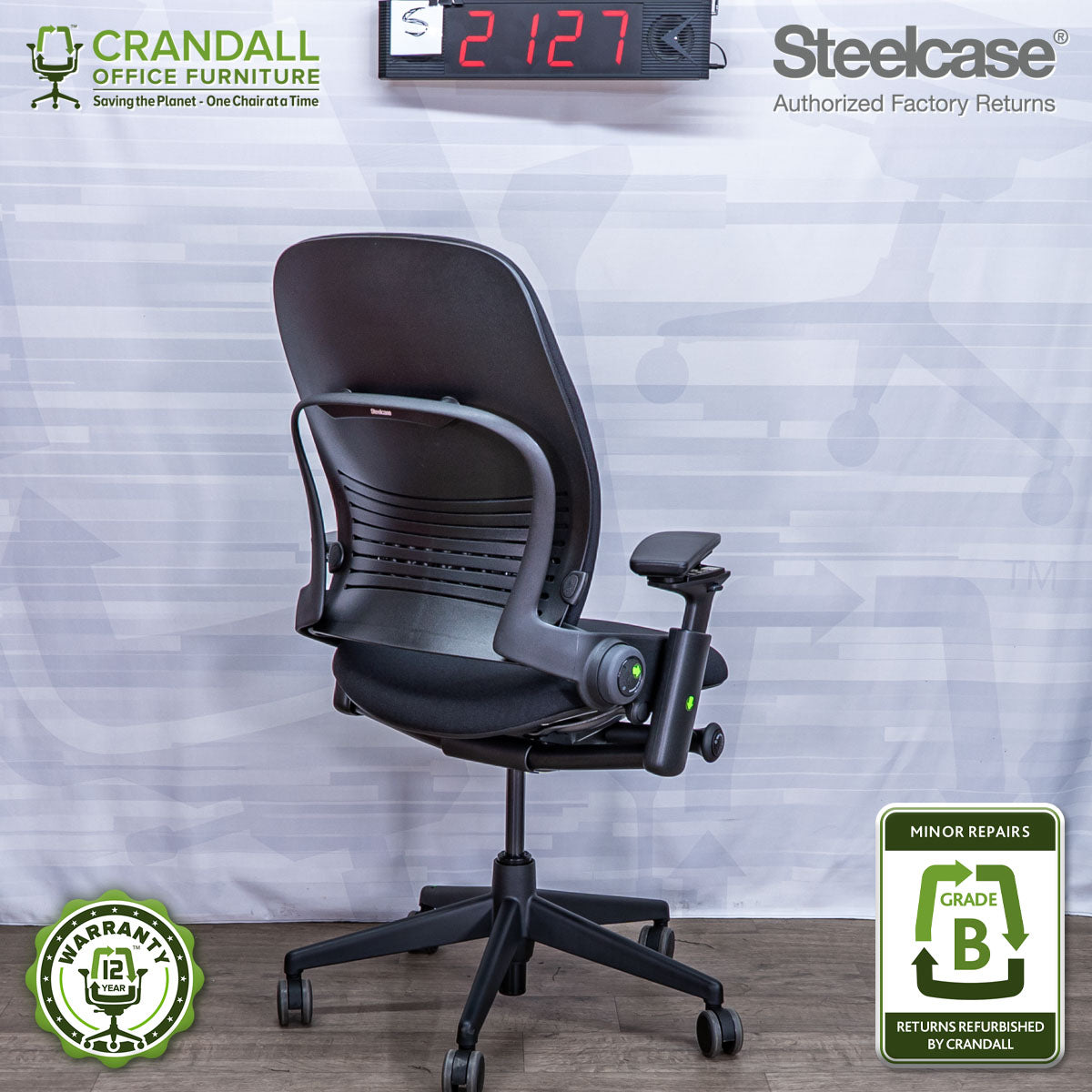 S-2127 - Steelcase V2 Leap - Grade B