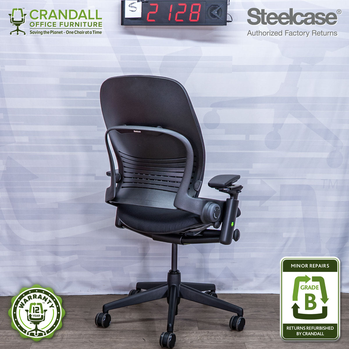 S-2128 - Steelcase V2 Leap - Grade B