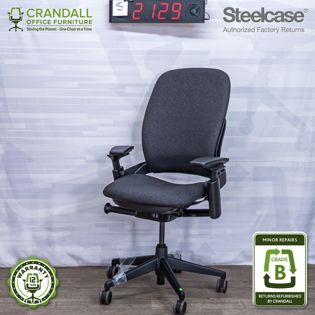S-2129 - Steelcase V2 Leap - Grade B