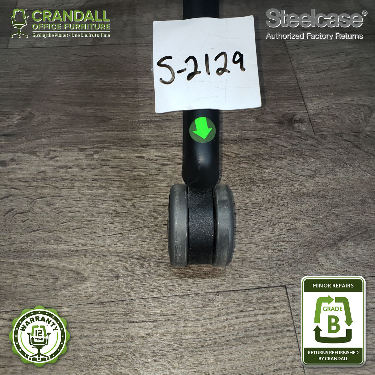 S-2129 - Steelcase V2 Leap - Grade B