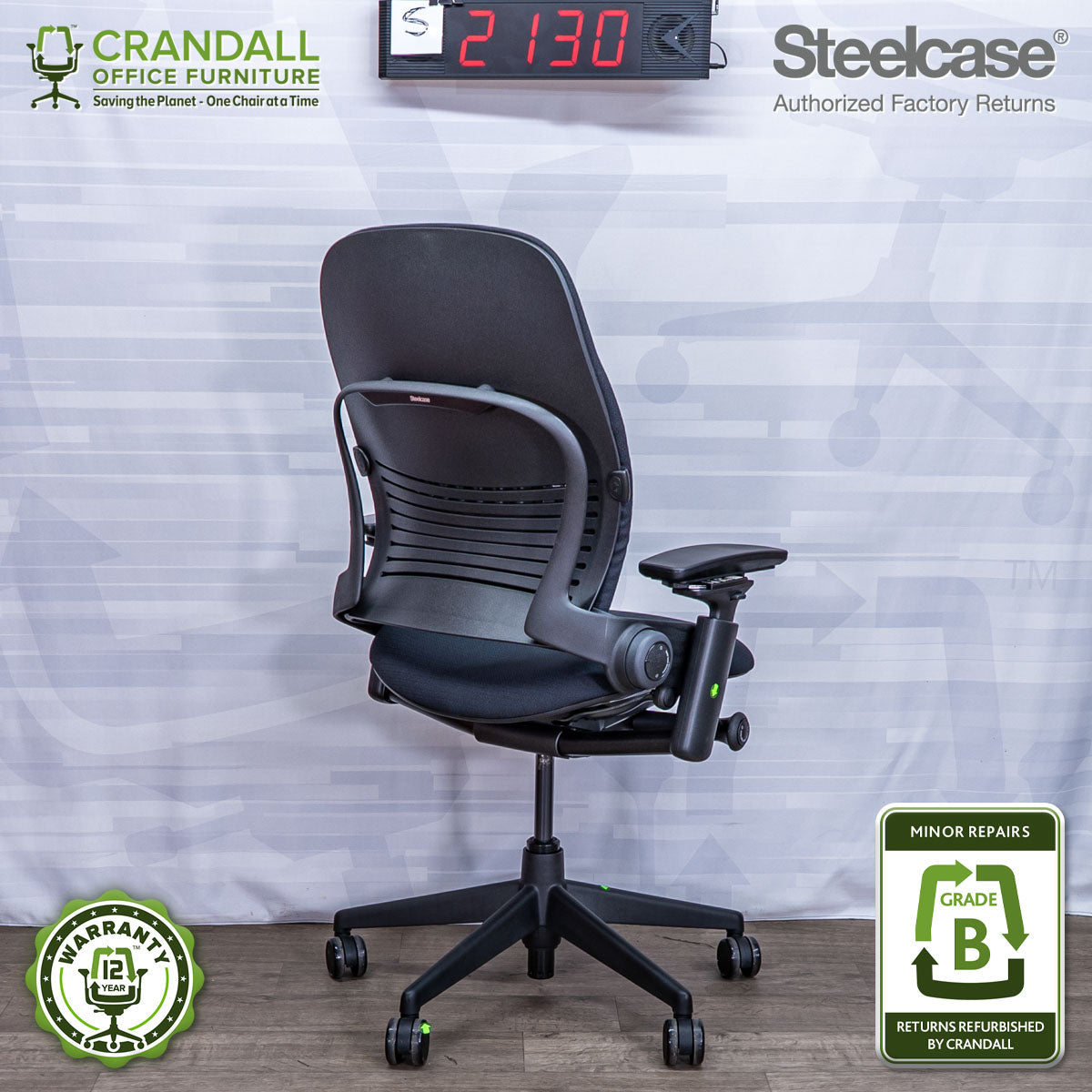 S-2130 - Steelcase V2 Leap - Grade B