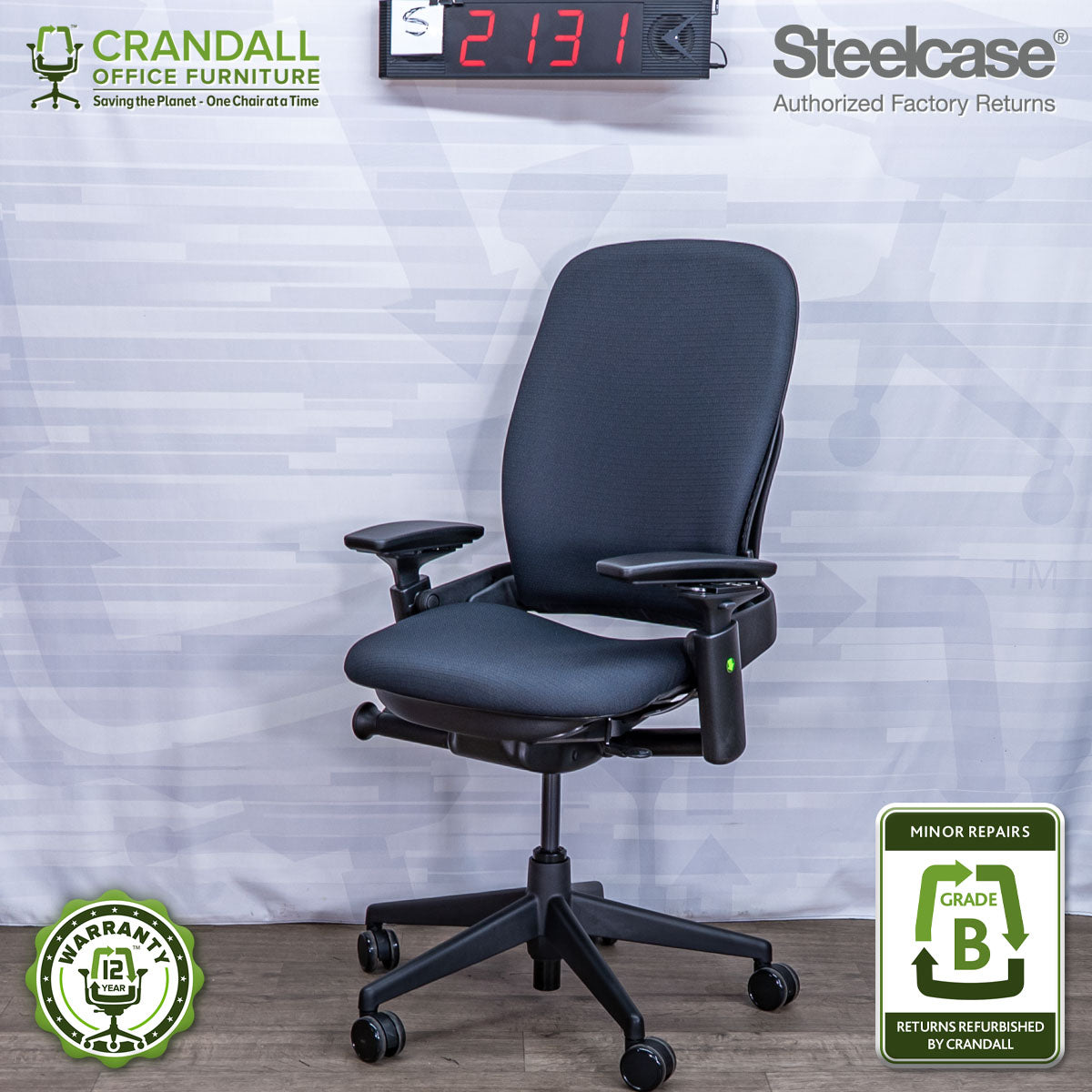 S-2131 - Steelcase V2 Leap - Grade B