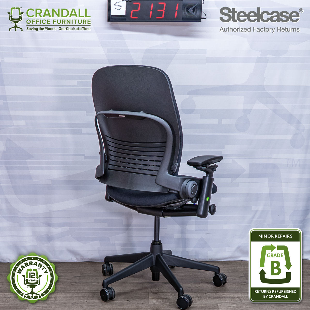 S-2131 - Steelcase V2 Leap - Grade B