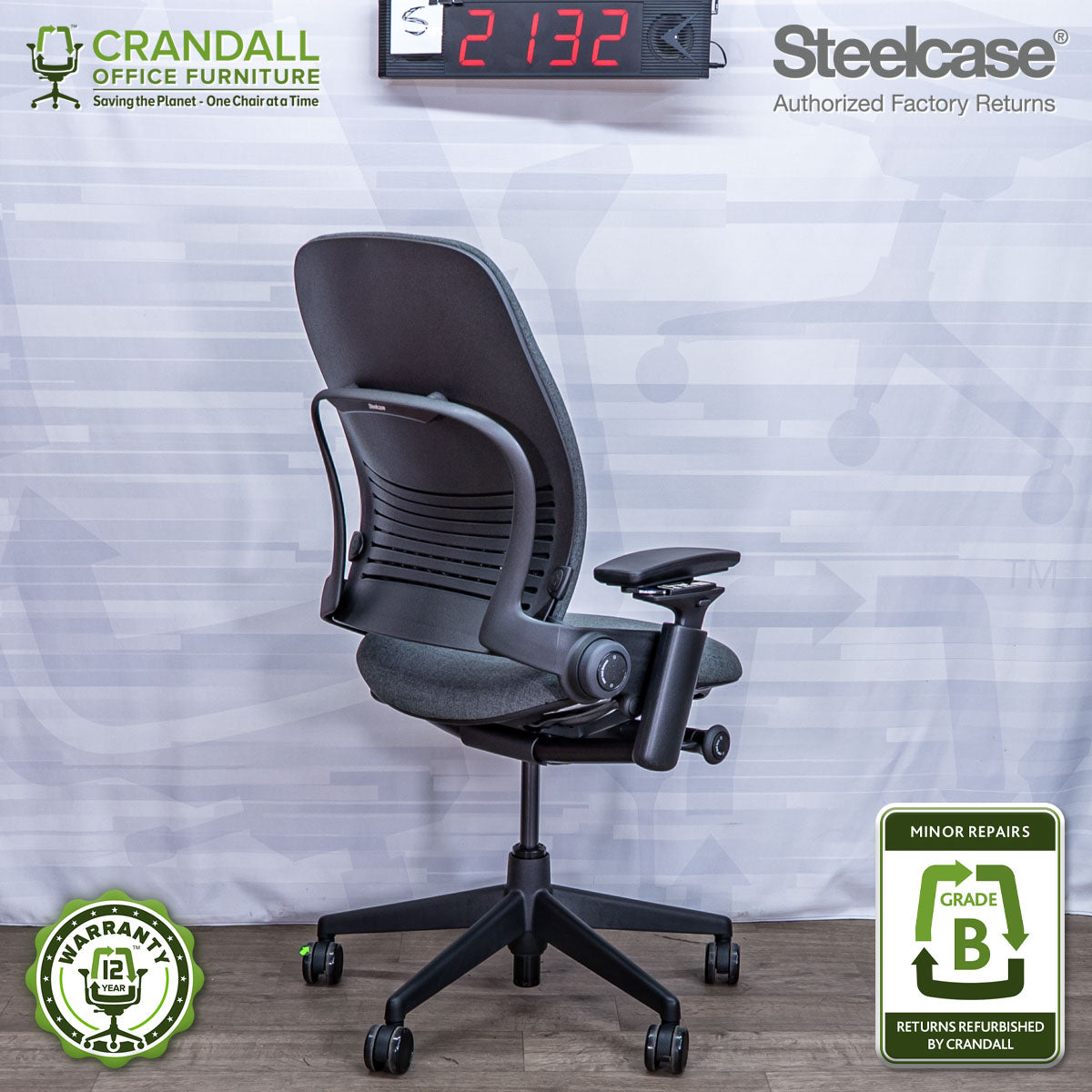 S-2132 - Steelcase V2 Leap - Grade B