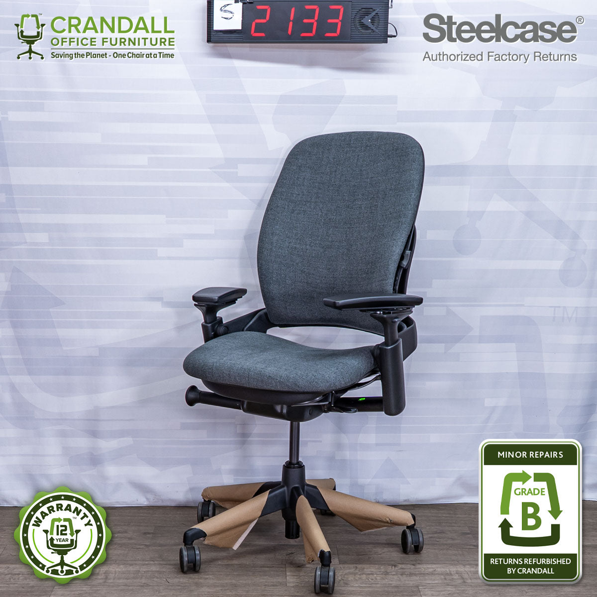 S-2133 - Steelcase V2 Leap - Grade B