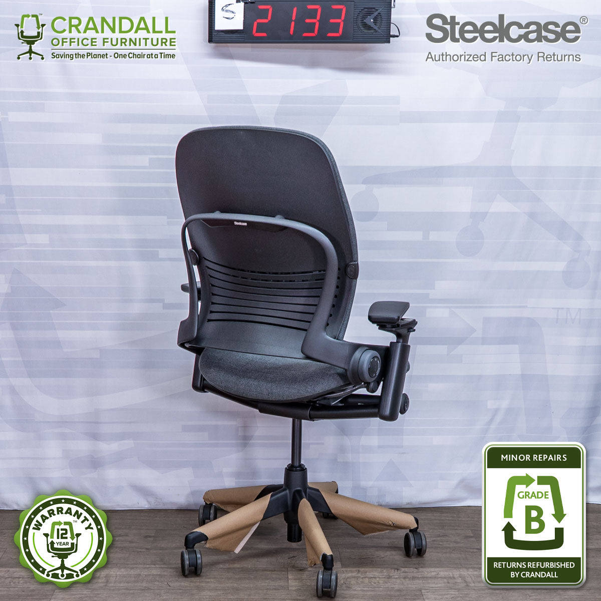 S-2133 - Steelcase V2 Leap - Grade B