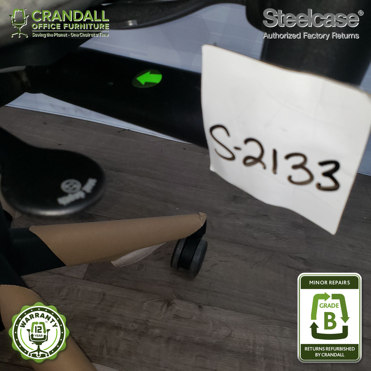 S-2133 - Steelcase V2 Leap - Grade B