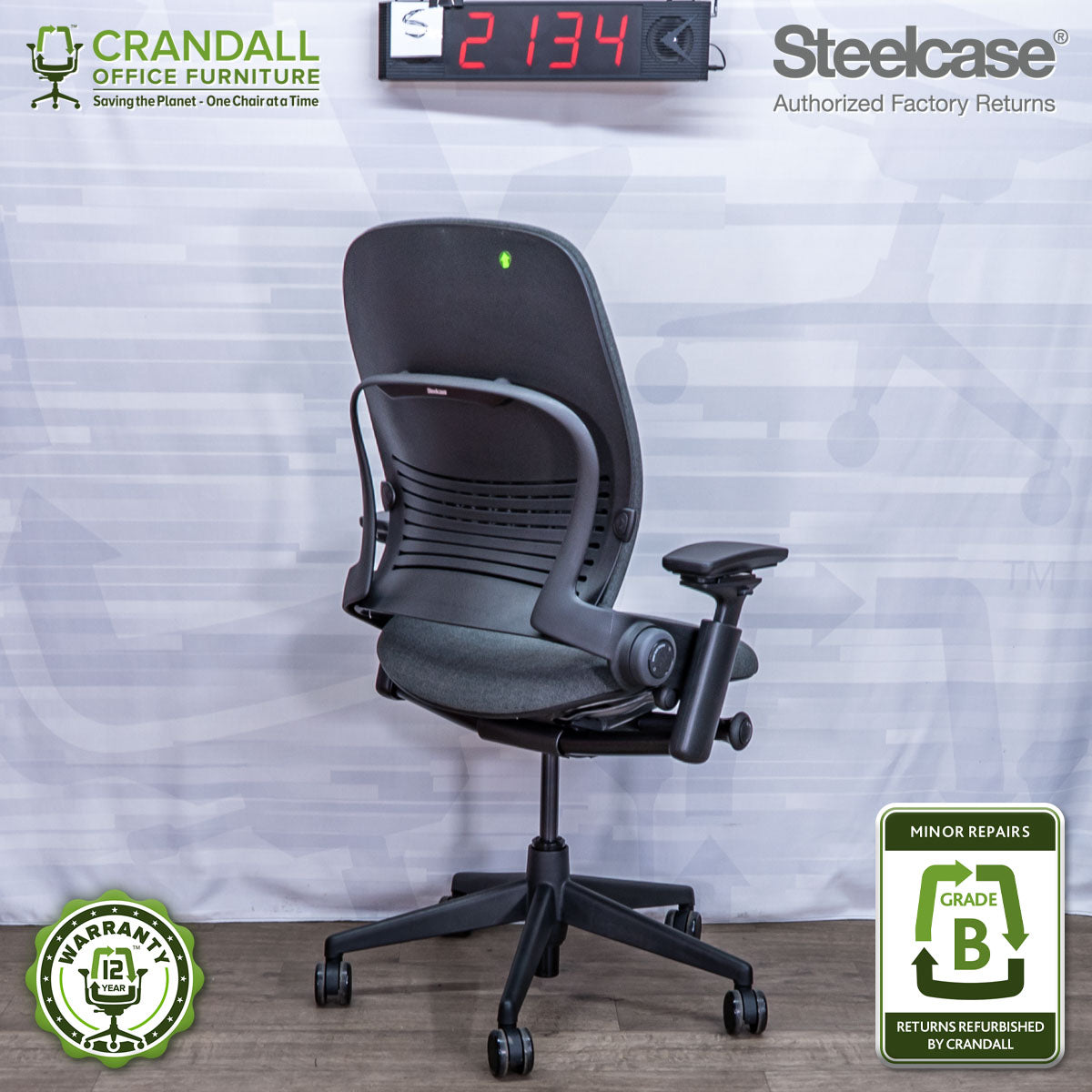 S-2134 - Steelcase V2 Leap - Grade B
