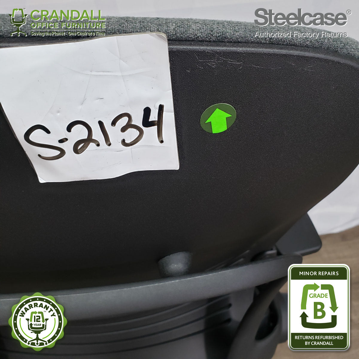 S-2134 - Steelcase V2 Leap - Grade B