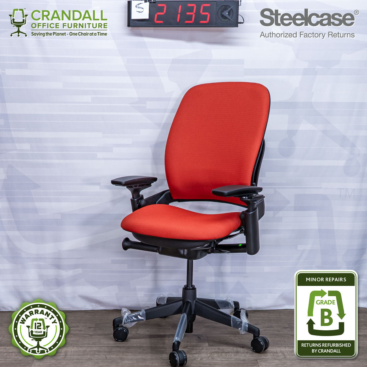 S-2135 - Steelcase V2 Leap - Grade B