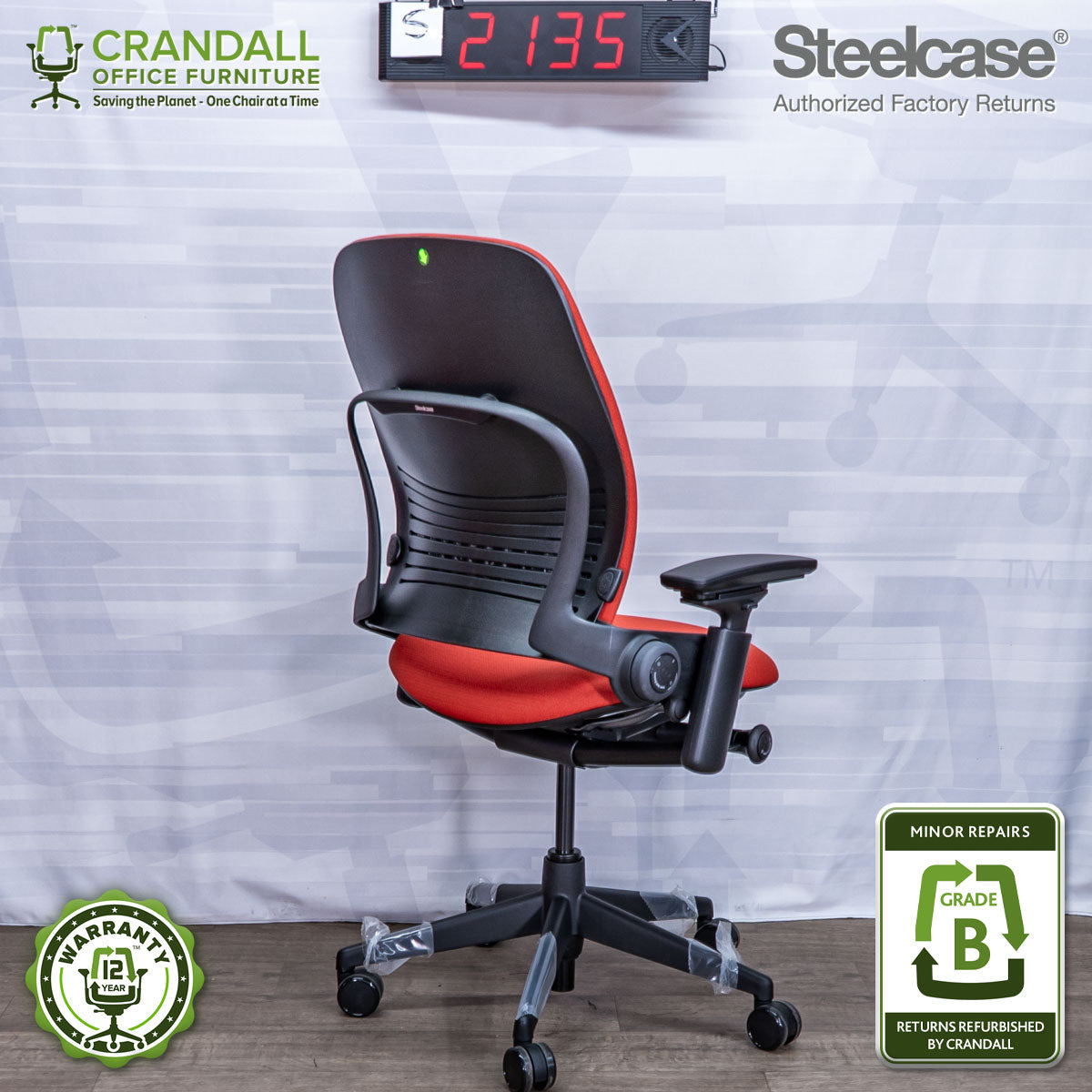S-2135 - Steelcase V2 Leap - Grade B