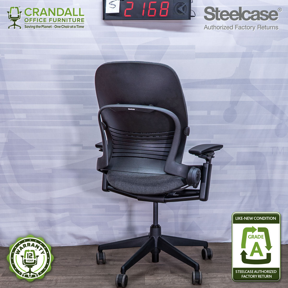S-2168 - Steelcase V2 Leap - Grade A