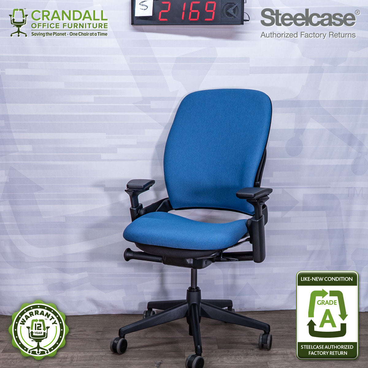 S-2169 - Steelcase V2 Leap - Grade A
