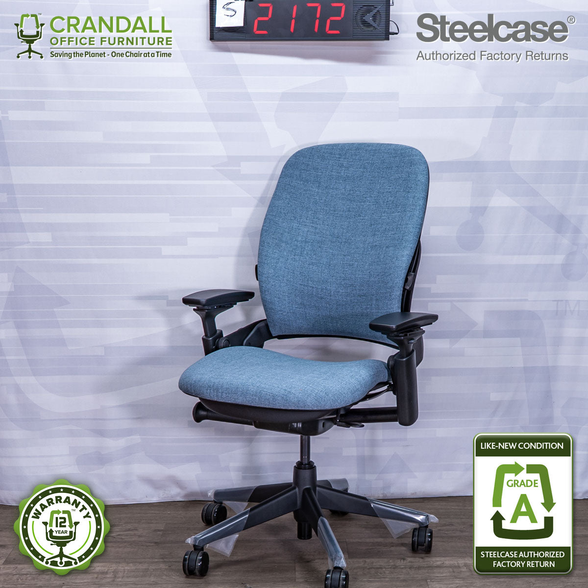 S-2172 - Steelcase V2 Leap - Grade A