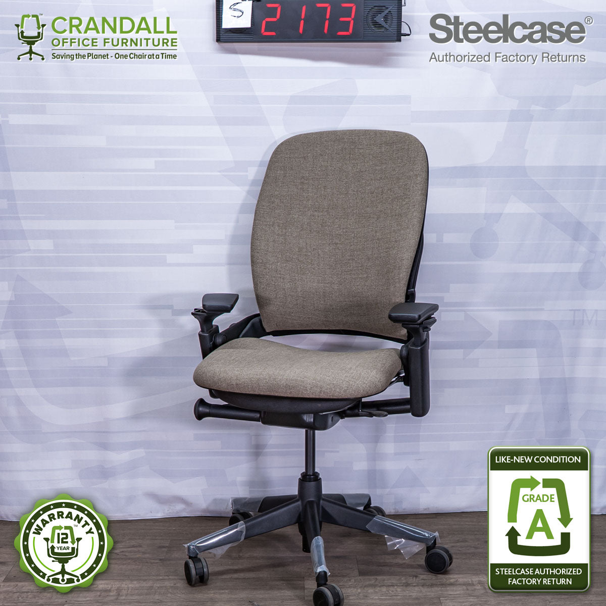 S-2173 - Steelcase V2 Leap - Grade A