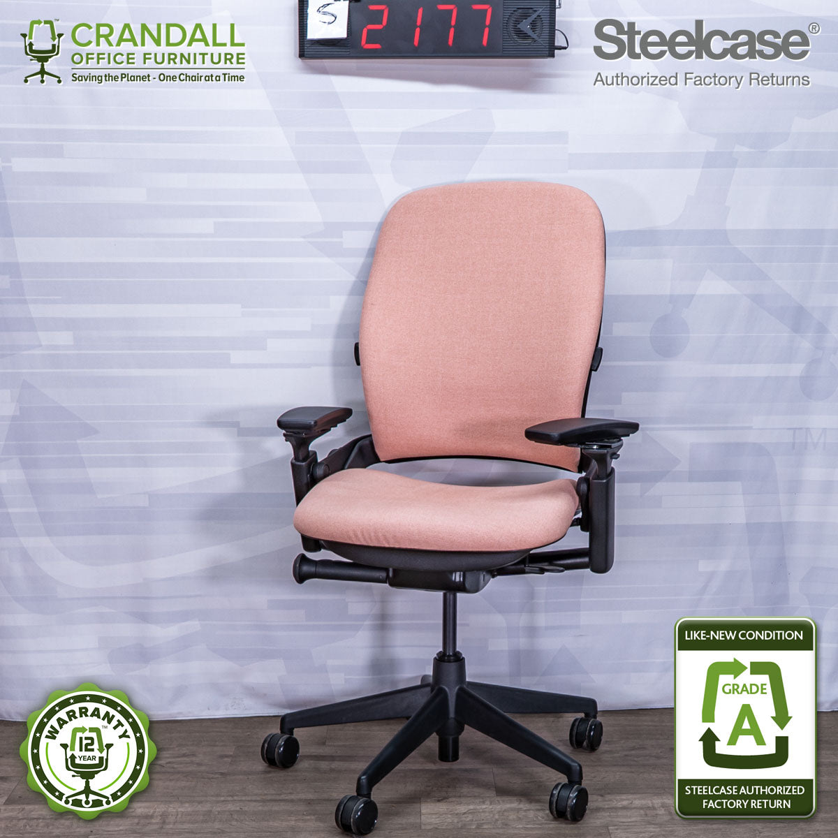S-2177 - Steelcase V2 Leap - Grade A