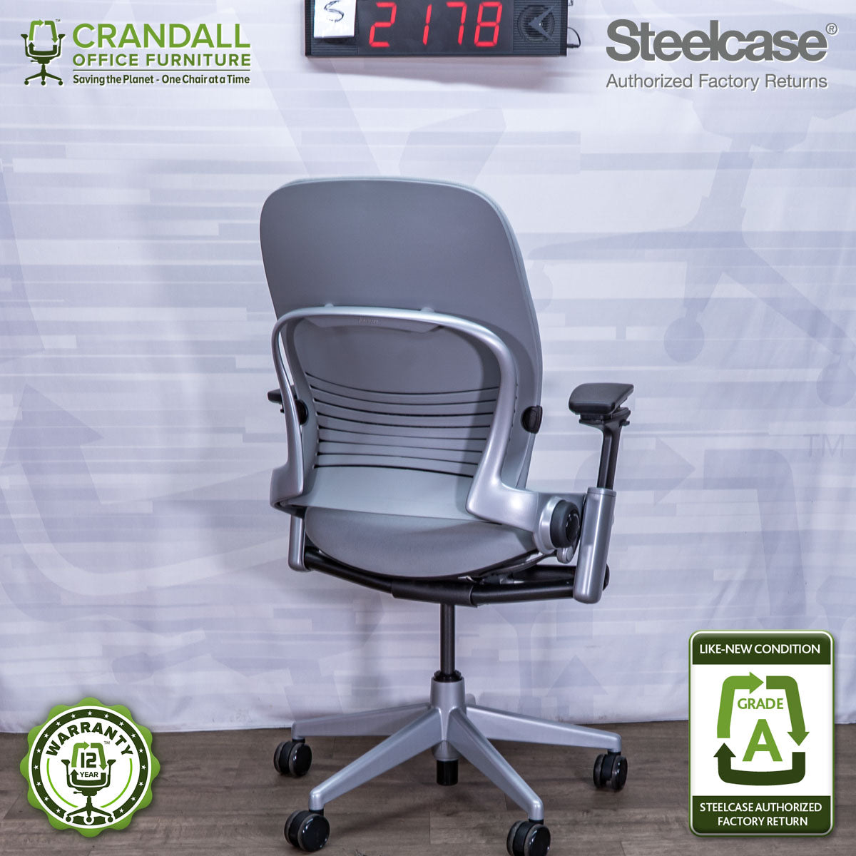 S-2178 - Steelcase V2 Leap - Grade A