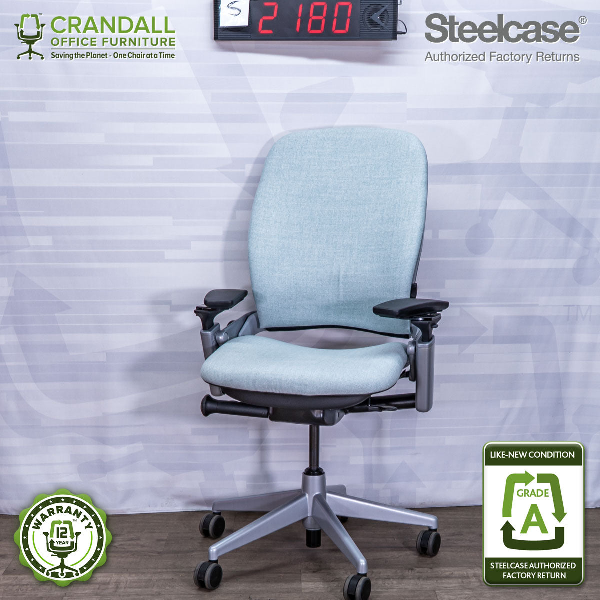 S-2180 - Steelcase V2 Leap - Grade A