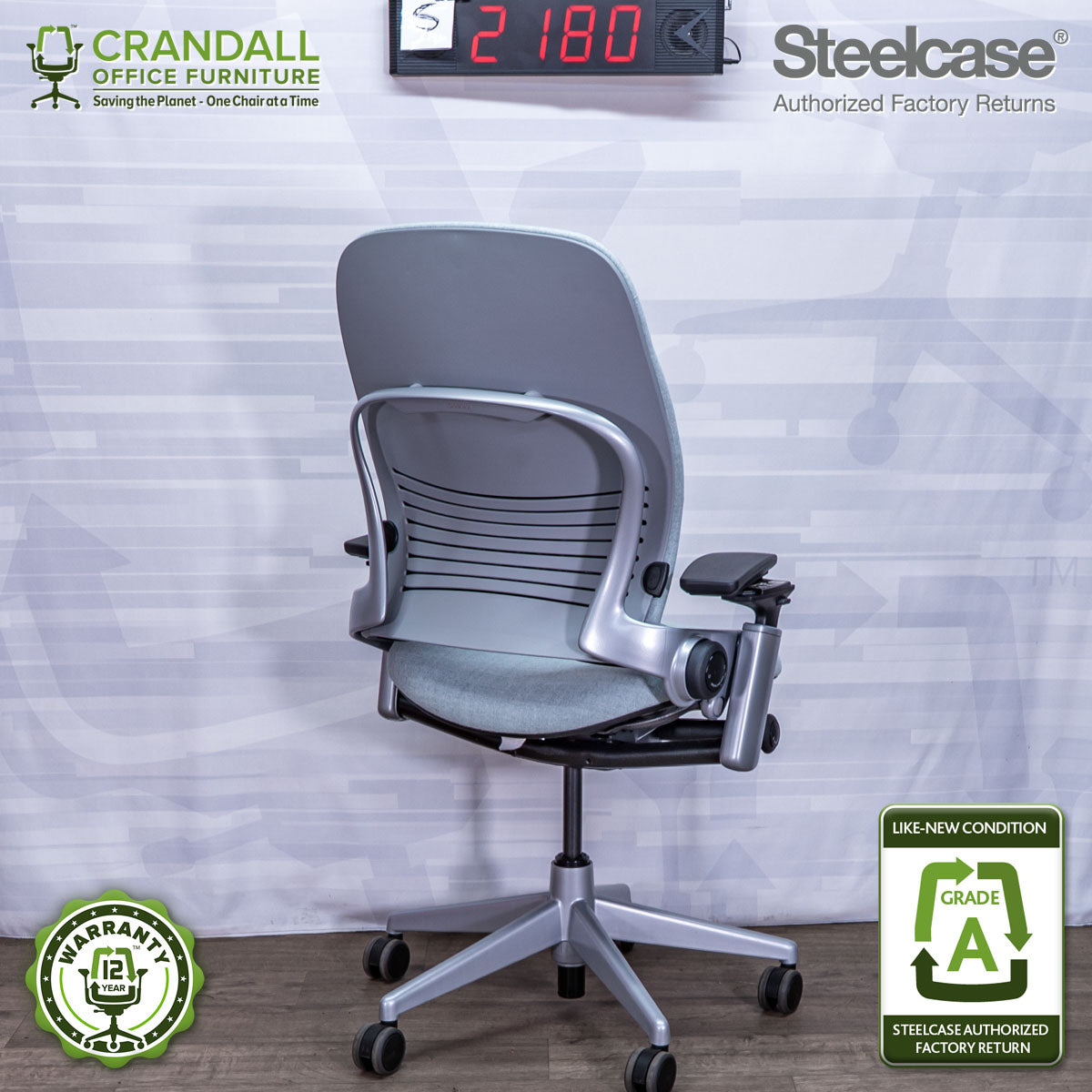 S-2180 - Steelcase V2 Leap - Grade A