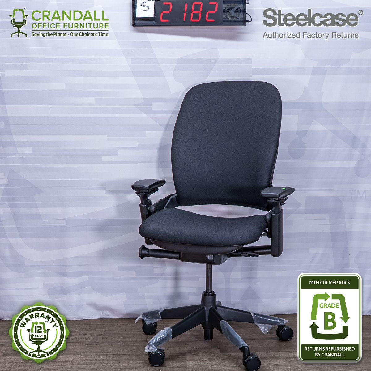 S-2182 - Steelcase V2 Leap - Grade B