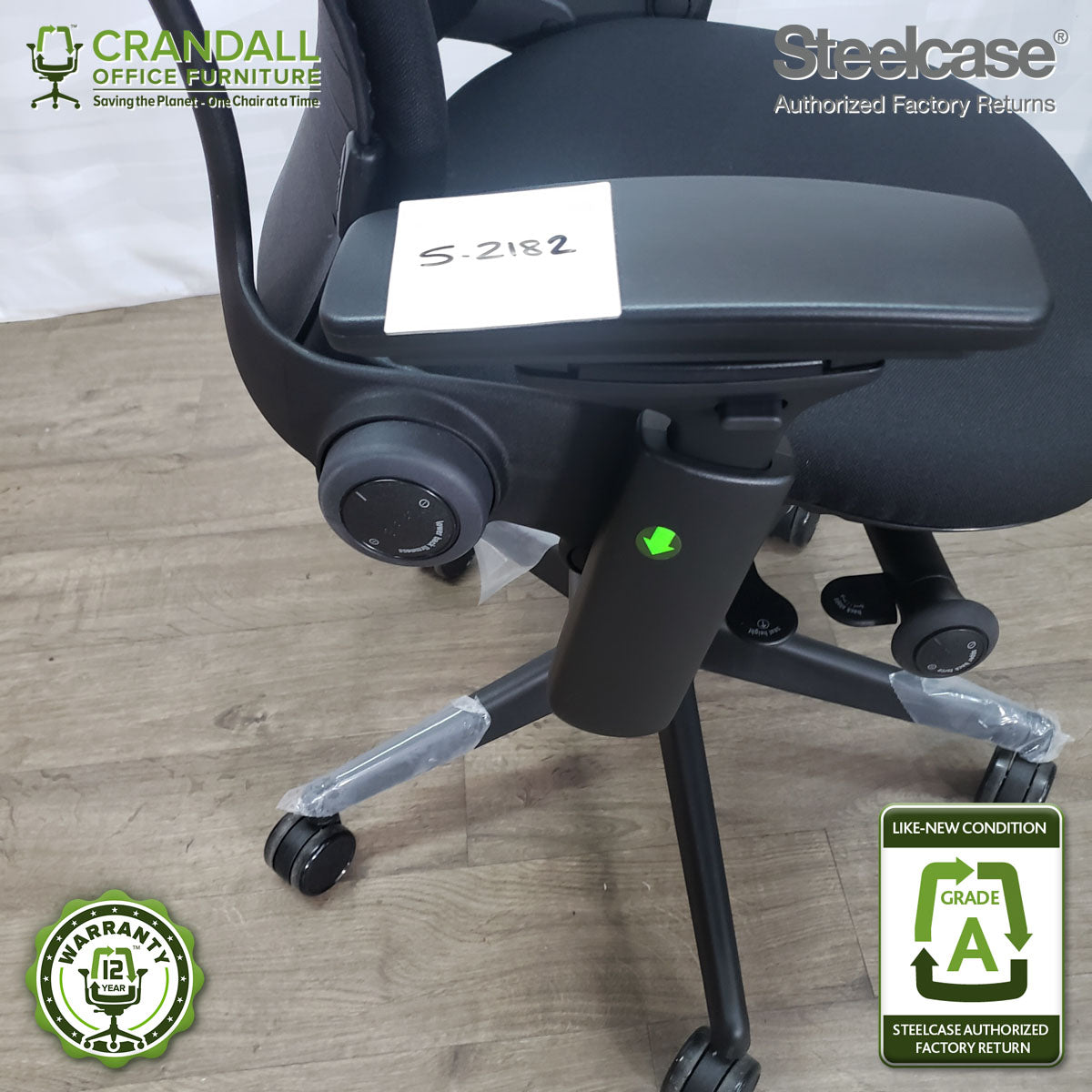 S-2182 - Steelcase V2 Leap - Grade B