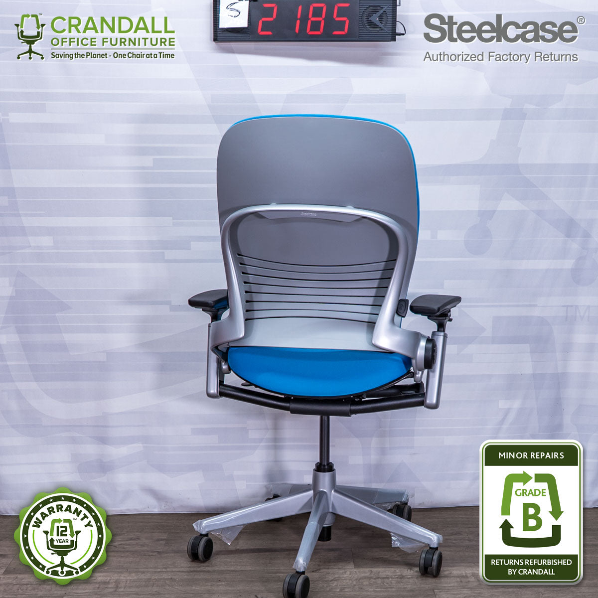 S-2185 - Steelcase V2 Leap - Grade B