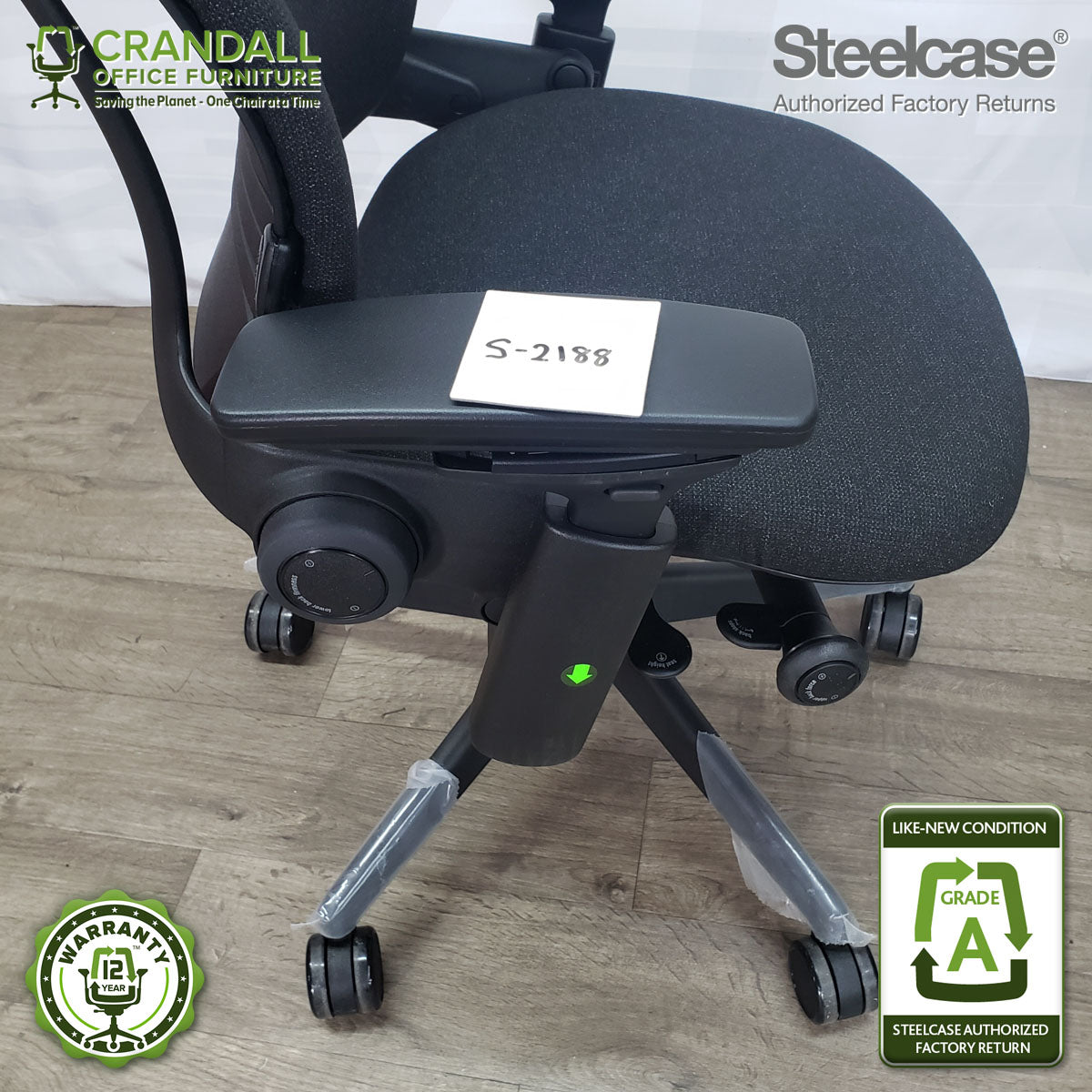 S-2188 - Steelcase V2 Leap - Grade B