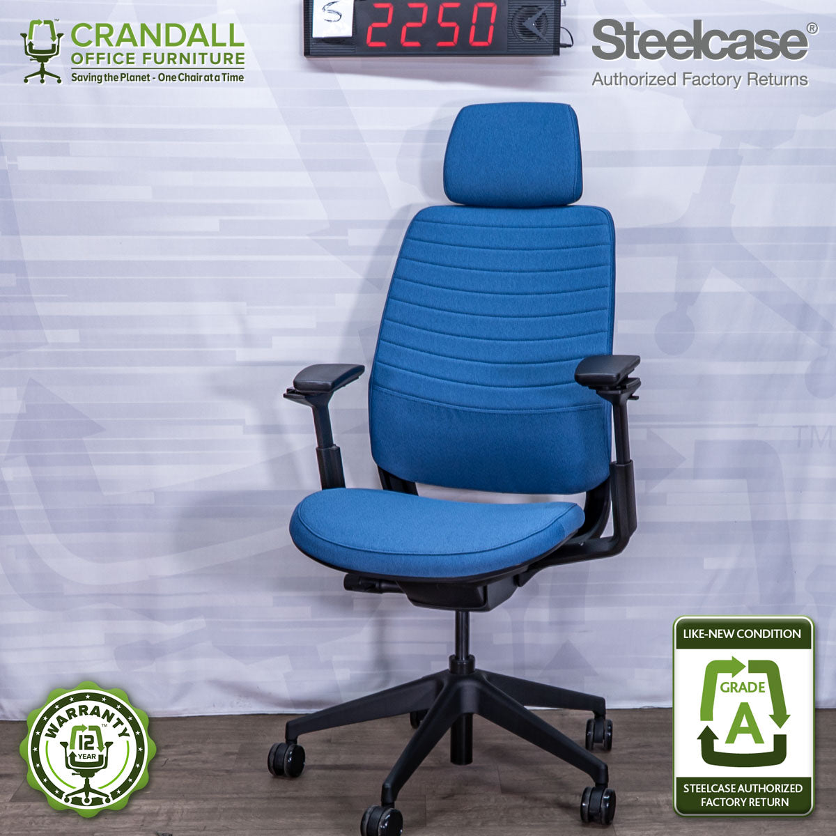 S-2250 - Steelcase Series 2 with Headrest - Grade A