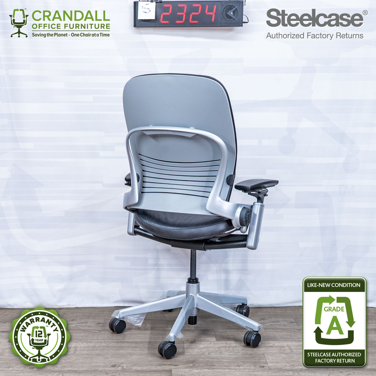 S-2324 - Steelcase V2 Leap - Grade A